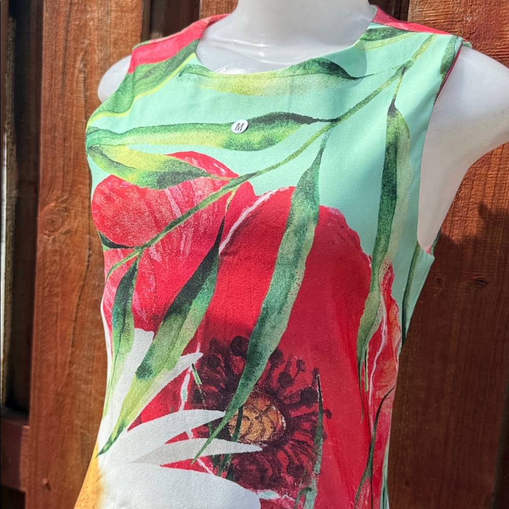 Floral Sleeveless Dress Size M - Picture 3 of 7